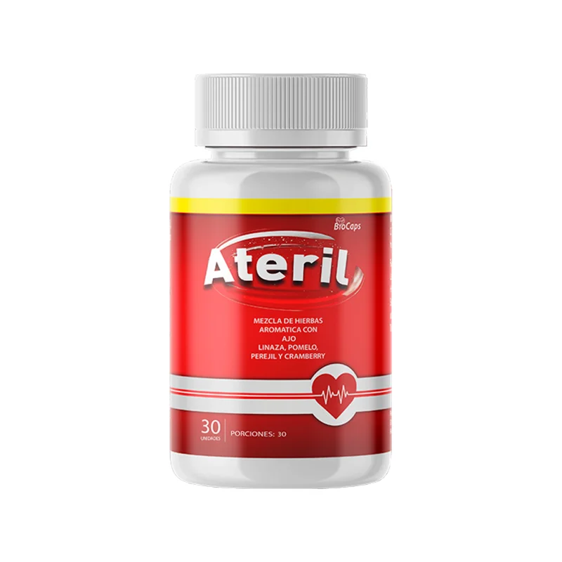 Ateril — suplemento dietario en cápsulas, frasco de 30 cápsulas